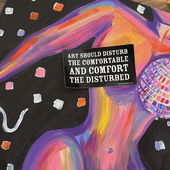 Hand Made Human Form Disco Ball Painting
