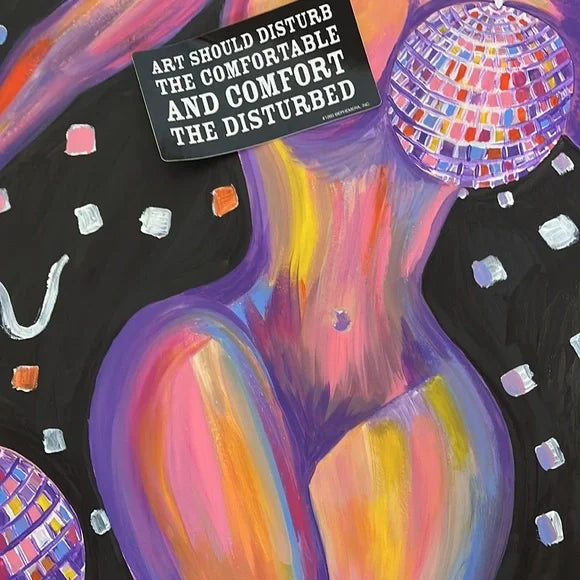 Hand Made Human Form Disco Ball Painting