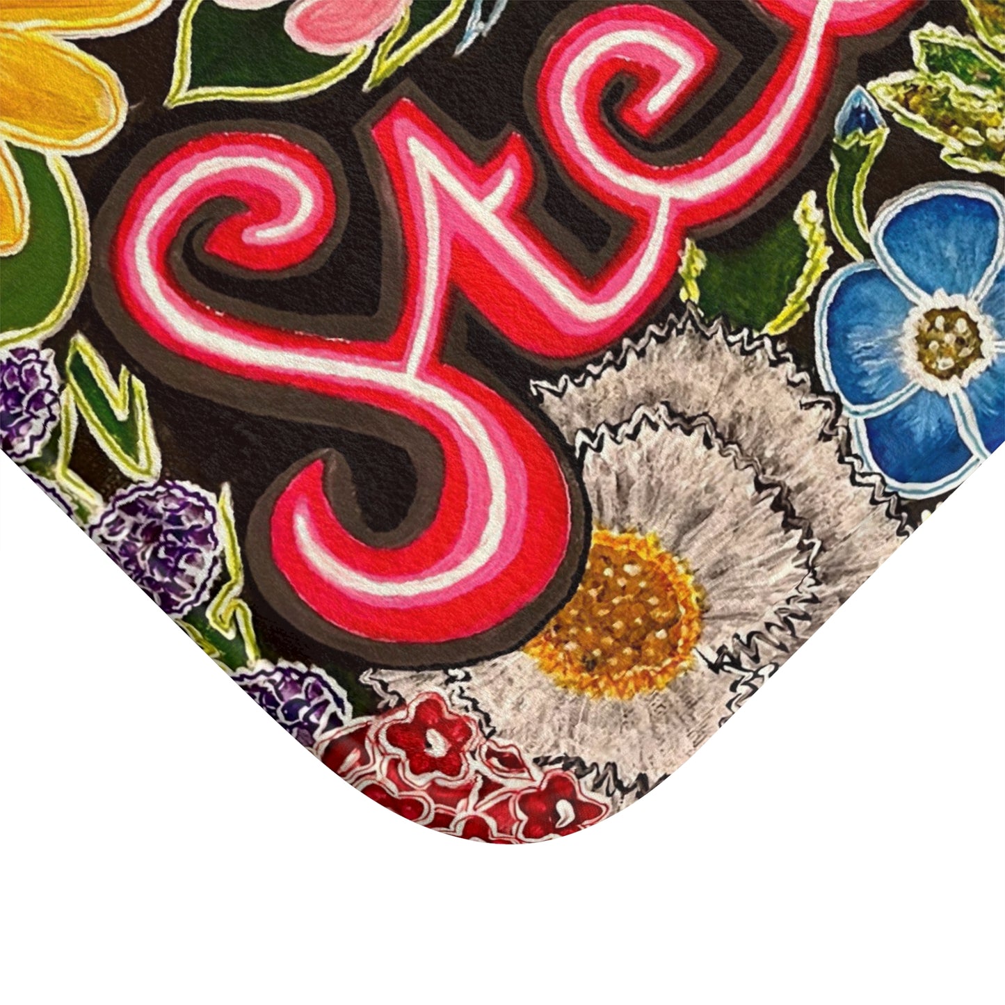 Floral Bath Mat