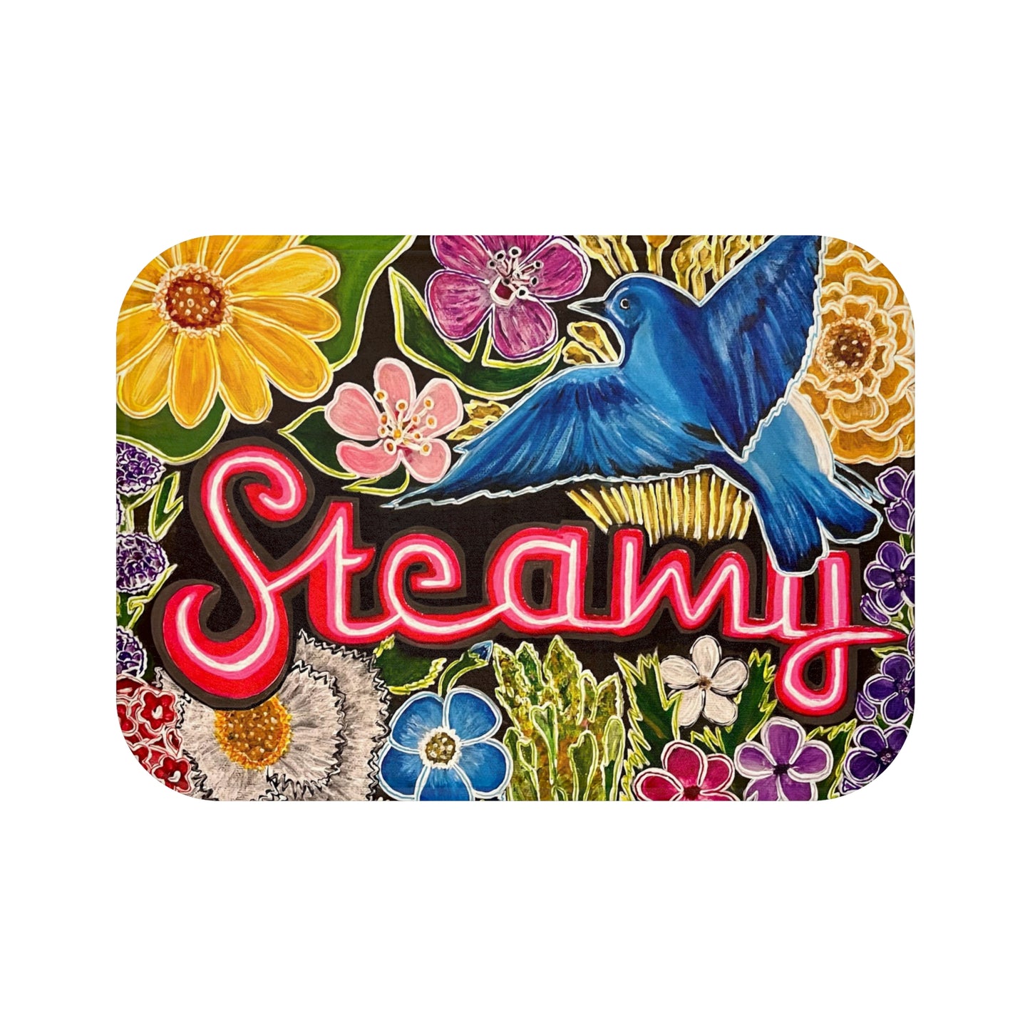 Floral Bath Mat