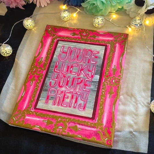 Handmade Neon Sign Painting