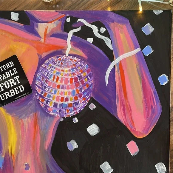 Hand Made Human Form Disco Ball Painting
