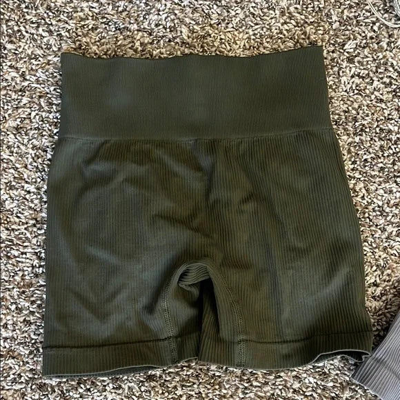 Thrifted High-Waisted Shorts Set