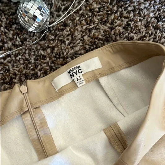 Thrifted Steve Madden Faux Leather Skirt