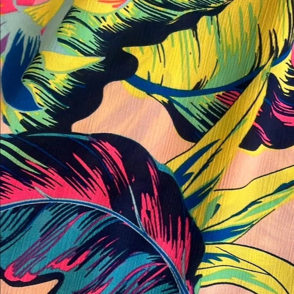 Thrifted Tropical Swim Coverup Dress