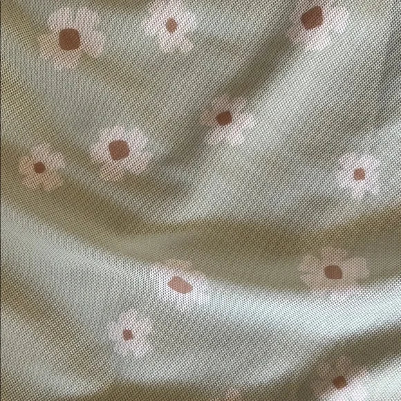 Thrifted Pastel Mesh Midi Skirt