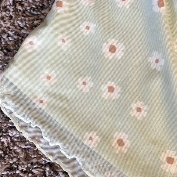 Thrifted Pastel Mesh Midi Skirt