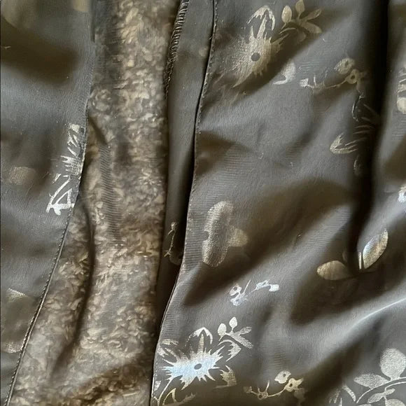 Thrifted Sheer Floral Cardigan