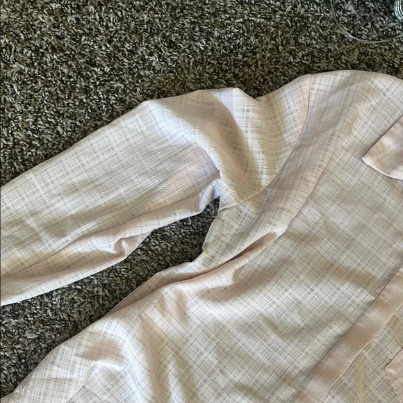 Thrifted Pink Button-Up Shirt