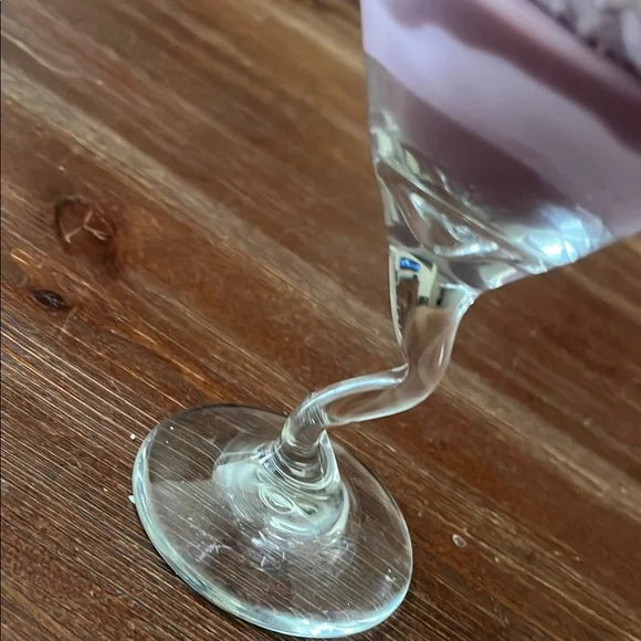 Handmade Martini Glass Candle Décor